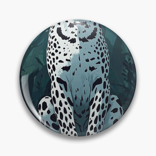 Item preview, Majestic White Leopard Jungle Art Print  designed and sold by aune-co.