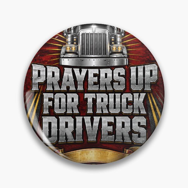 Item preview, Trucker Convoy Prayer Emblem designed and sold by Squiggle Happy.