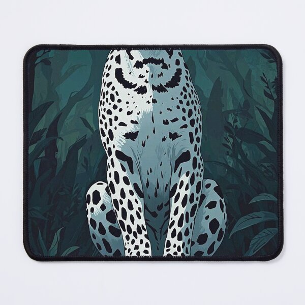 Item preview, Majestic White Leopard Jungle Art Print  designed and sold by aune-co.