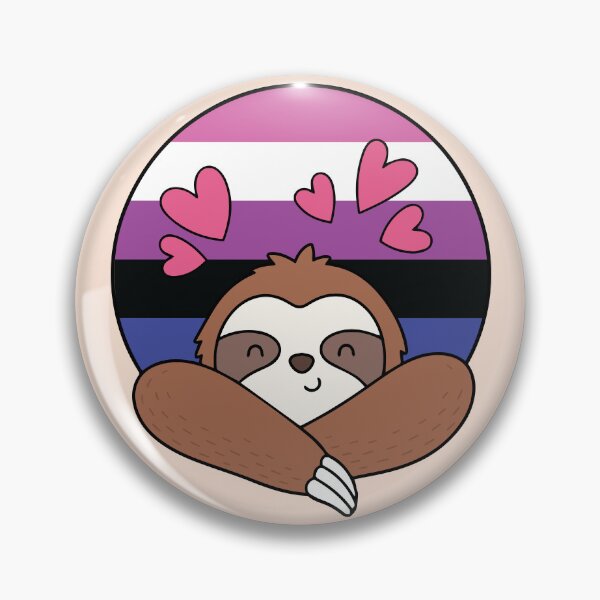 Item preview, LGBTQ Sloth – Cute Genderfluid Pride Design designed and sold by Cannaxes Studio.
