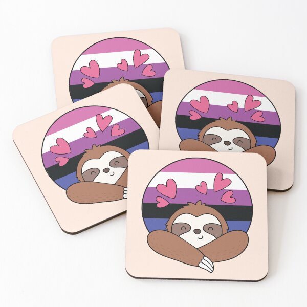 Item preview, LGBTQ Sloth – Cute Genderfluid Pride Design designed and sold by Cannaxes Studio.