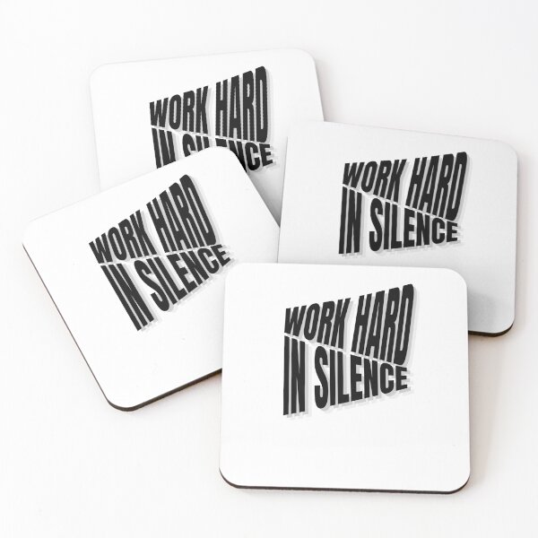 Item preview, Work Hard In Silence 3D Echo Typography Streetwear Quote designed and sold by yachstudio.