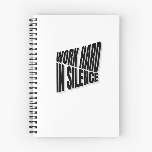 Item preview, Work Hard In Silence 3D Echo Typography Streetwear Quote designed and sold by yachstudio.