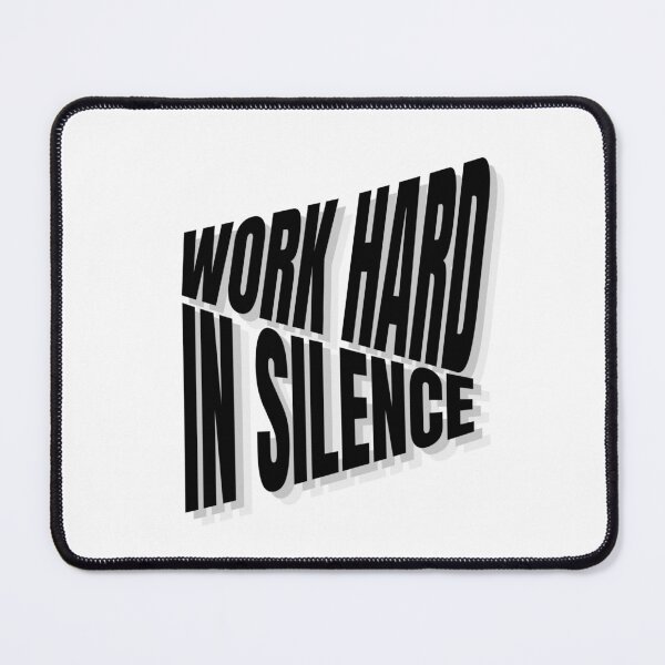 Item preview, Work Hard In Silence 3D Echo Typography Streetwear Quote designed and sold by yachstudio.
