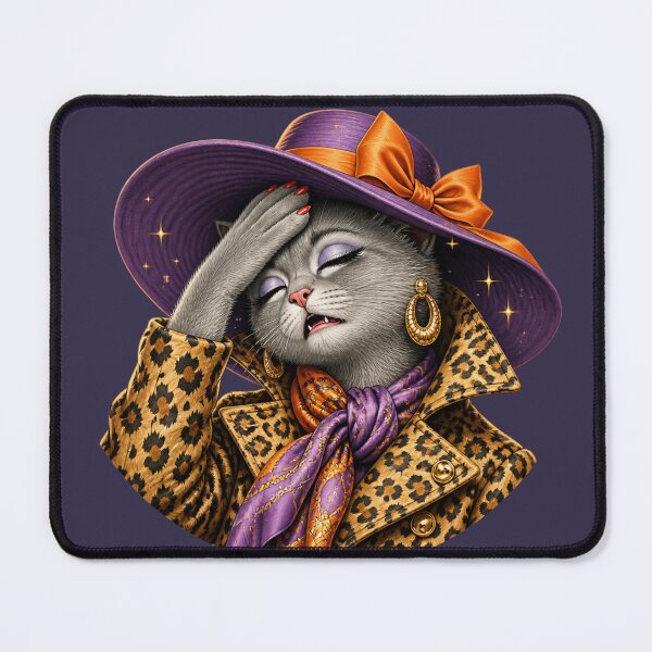 Item preview, Too glamorous to work (cat) designed and sold by design-rebell.