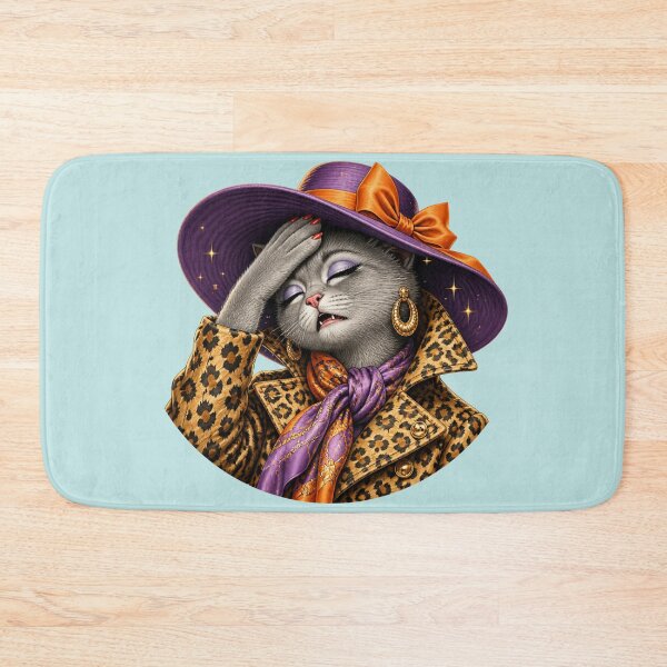 Item preview, Too glamorous to work (cat) designed and sold by design-rebell.