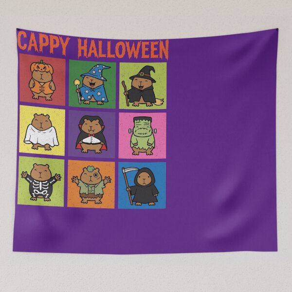 Item preview, Cappy Halloween Capybara Costume Party designed and sold by d247.
