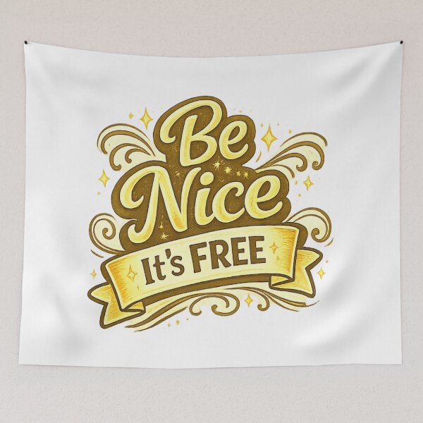 Item preview, Be Nice It's Free designed and sold by Someone Thinks It's Funny.