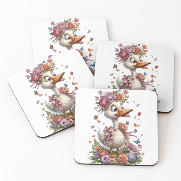 Item preview, Cottagecore Floral Duck Cute Duckling designed and sold by Sovereign Supply Co..