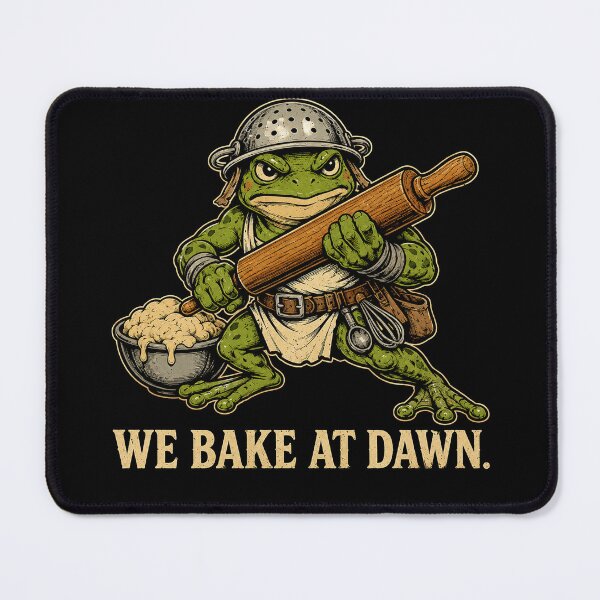 Item preview, We Bake At Dawn Funny frog designed and sold by Kladhadredo.