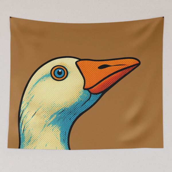 Item preview, Mod Nature Art No.11: Retro Pop Art Goose Head designed and sold by NO BEAVER NO PUNK.