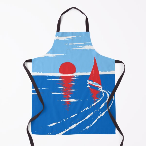 Item preview, Minimalist Ocean Scene Art  designed and sold by Studio pod Burom.