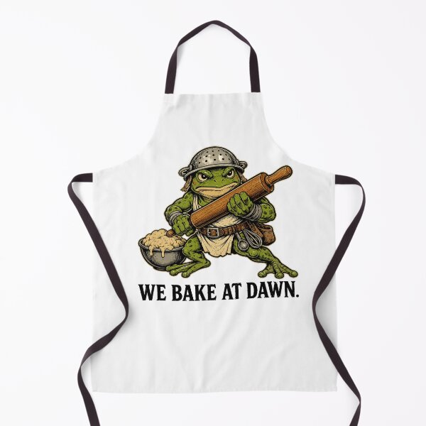 Item preview, frog We Bake At Dawn Funny Saying Quote designed and sold by Kladhadredo.