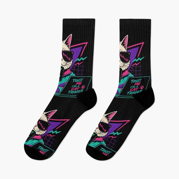 Item preview, Buy The Dip Cat Trader – Funny Stock Market Trading Cat Retro Vaporwave Investor Design designed and sold by PatysArt.