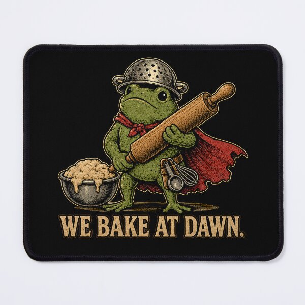 Item preview, frog We Bake At Dawn Funny Saying designed and sold by Kladhadredo.