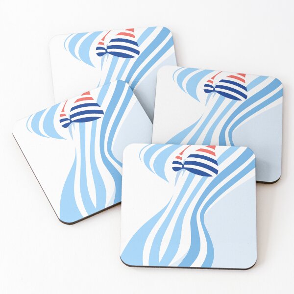 Item preview, Minimal Nautical Swimsuit Art, Stripes Art designed and sold by Studio pod Burom.
