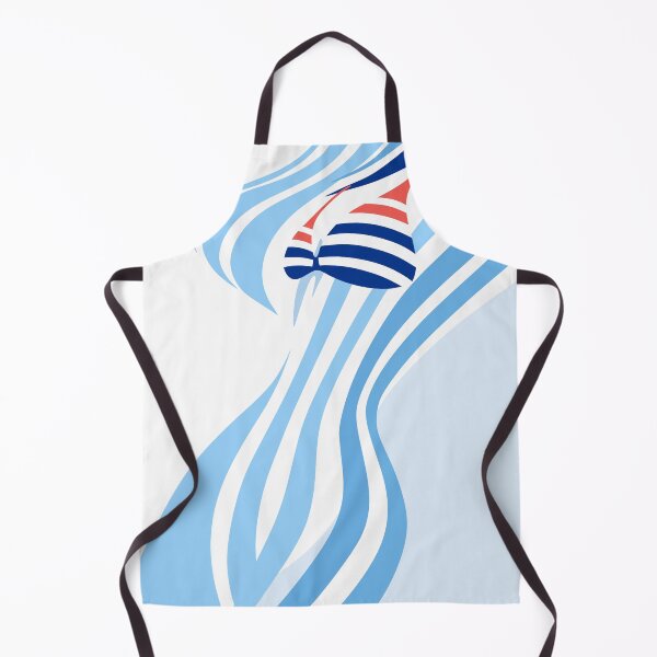 Item preview, Minimal Nautical Swimsuit Art, Stripes Art designed and sold by Studio pod Burom.