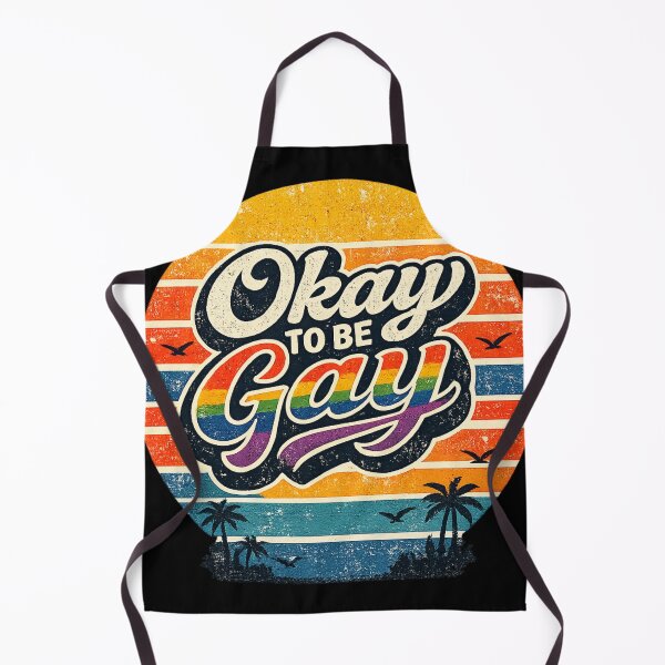 Item preview, Okay To Be Gay Retro LGBTQ Pride Quote Funny Rainbow Vintage Gift For Pride Month Celebration designed and sold by Im-Ara.