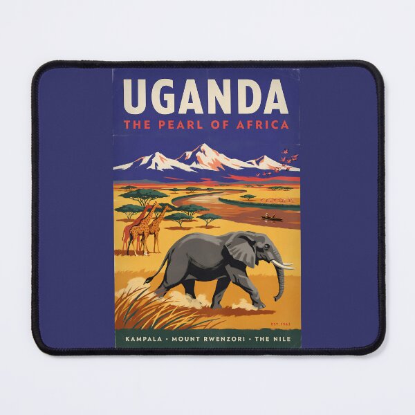 Item preview, Uganda Safari Illustration Travel Art Vintage designed and sold by KrisSidDesigns.