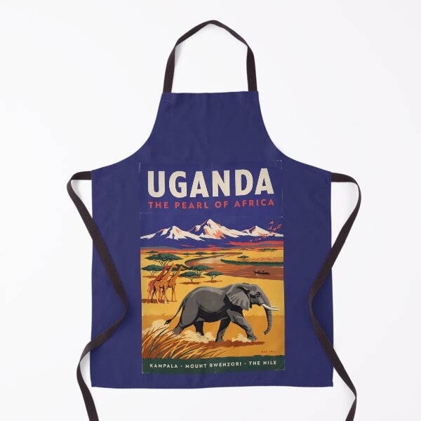 Item preview, Uganda Safari Illustration Travel Art Vintage designed and sold by KrisSidDesigns.