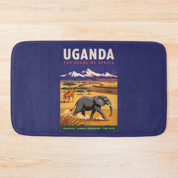Item preview, Uganda Safari Illustration Travel Art Vintage designed and sold by KrisSidDesigns.