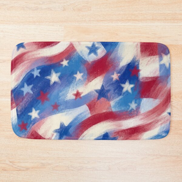 Item preview, Abstract Stars and Stripes Chalk Drawing designed and sold by LibertyForge-Co.