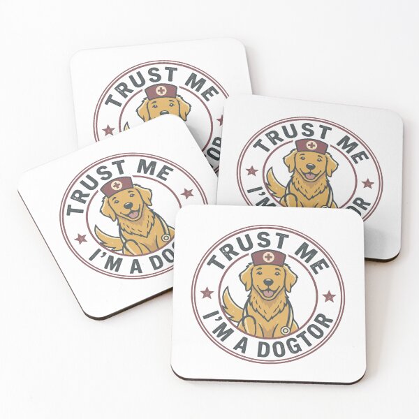 Item preview, Trust Me I’m A Dogtor Retro Veterinary Dog Lover Minimal Badge Design designed and sold by Im-Ara.