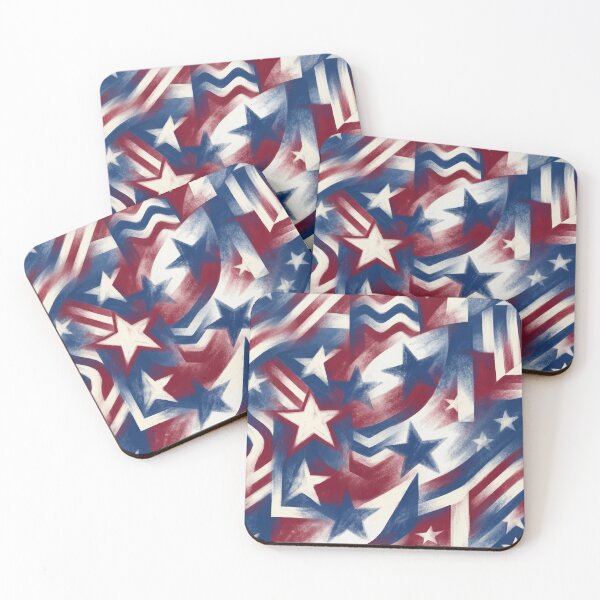 Item preview, Stars and Stripes Chalk Design designed and sold by LibertyForge-Co.