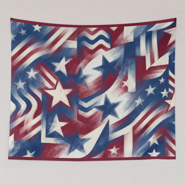 Item preview, Stars and Stripes Chalk Design designed and sold by LibertyForge-Co.