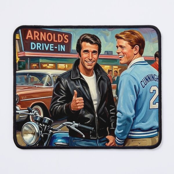 Item preview, The Coolest Cat in Milwaukee – Happy Days Fine Art Print designed and sold by Art's Diner.