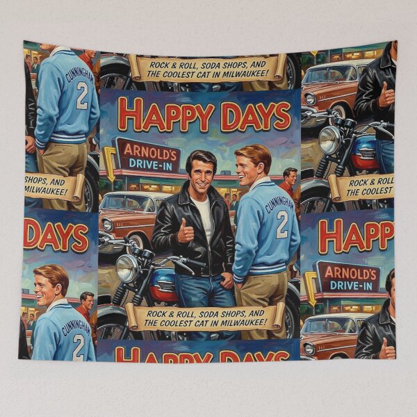Item preview, The Coolest Cat in Milwaukee – Happy Days Fine Art Print designed and sold by Art's Diner.