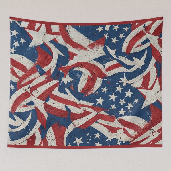 Item preview, Stars and Stripes Mural designed and sold by LibertyForge-Co.