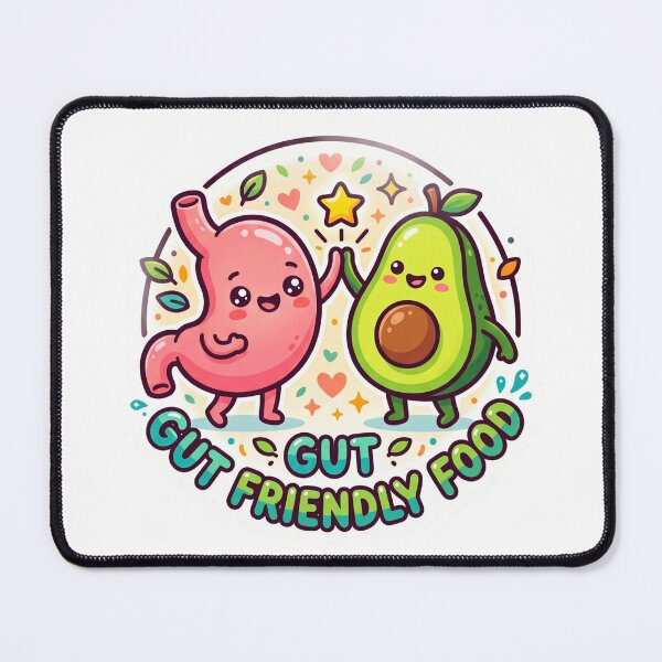 Item preview, Gut Friendly Food Cute Avocado - Funny gastroenterology cartoon, designed and sold by fit-and-fine26.