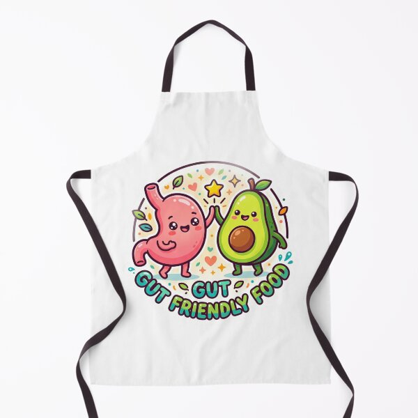 Item preview, Gut Friendly Food Cute Avocado - Funny gastroenterology cartoon, designed and sold by fit-and-fine26.