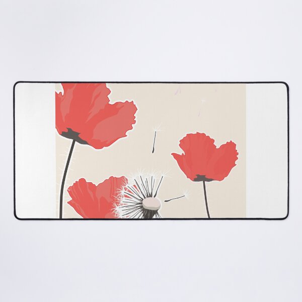 Item preview, Red Poppies Floral Art Print designed and sold by Studio pod Burom.