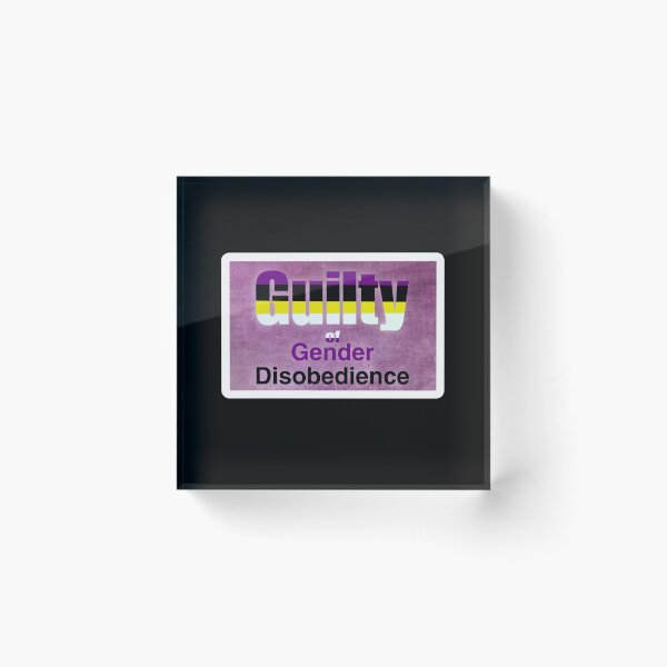 Item preview, Gender Disobedience  designed and sold by Scattered Mind Designs: Consistency is hell. .