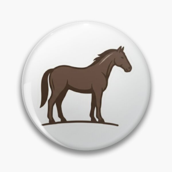 Item preview, Brown Horse Standing Sticker designed and sold by Artifyes.
