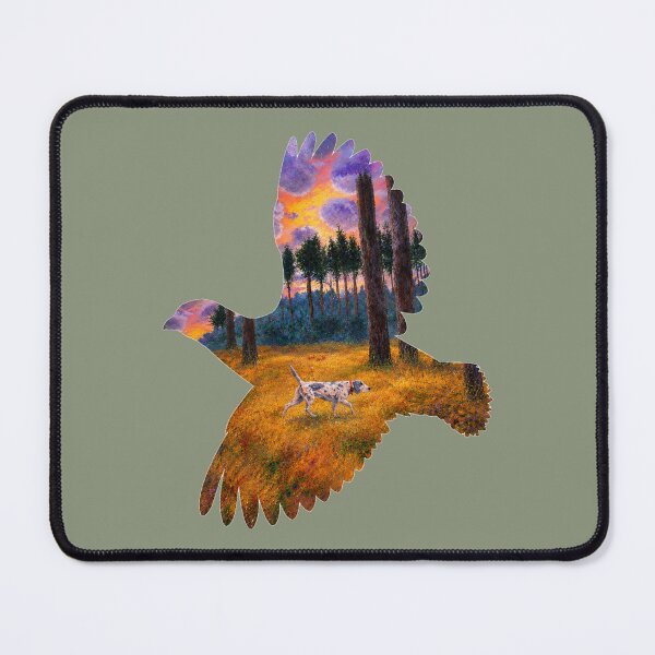 Item preview, grey bird dog in quail silhouette designed and sold by Seyahshop.