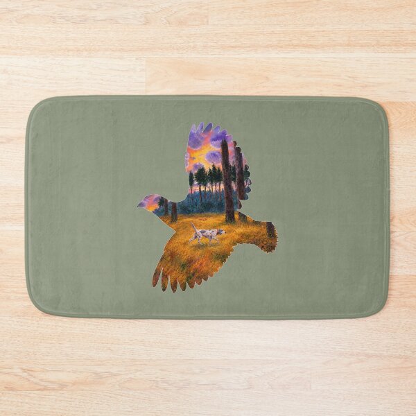 Item preview, grey bird dog in quail silhouette designed and sold by Seyahshop.
