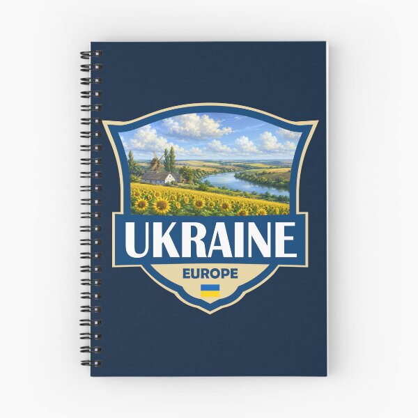 Item preview, Ukraine Illustration Retro Badge designed and sold by KrisSidDesigns.