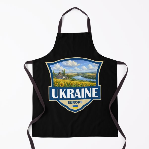 Item preview, Ukraine Illustration Retro Badge designed and sold by KrisSidDesigns.