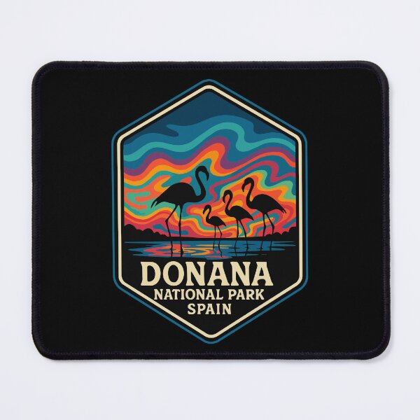 Item preview, Donana National Park Spain Retro Trippy Travel designed and sold by TomFrontierArt.