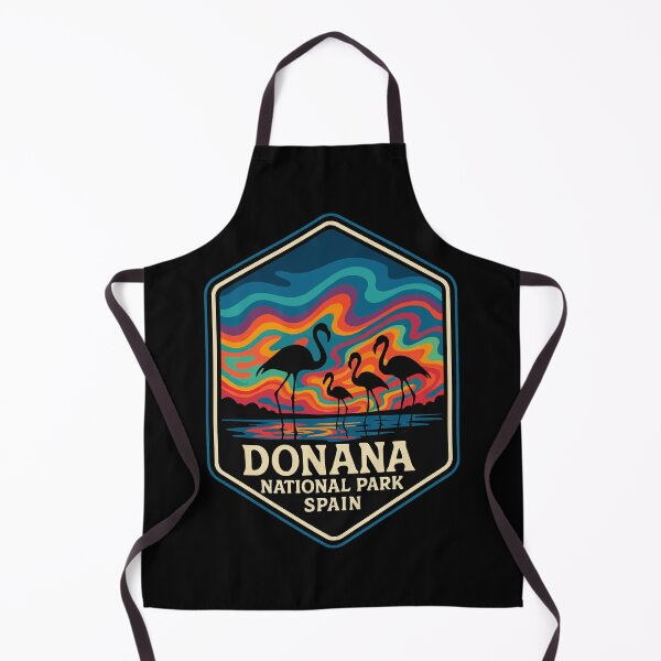 Item preview, Donana National Park Spain Retro Trippy Travel designed and sold by TomFrontierArt.