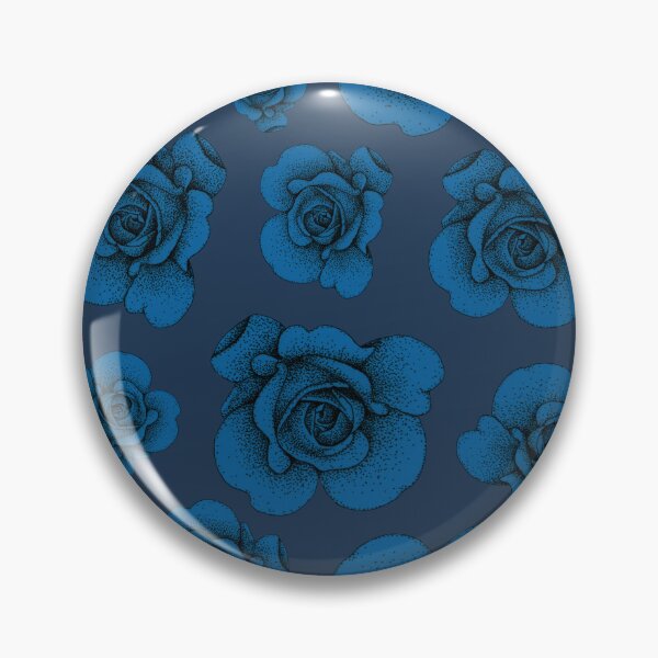 Item preview, Midnight Blue Stipple Rose Pattern designed and sold by Flower Magic .