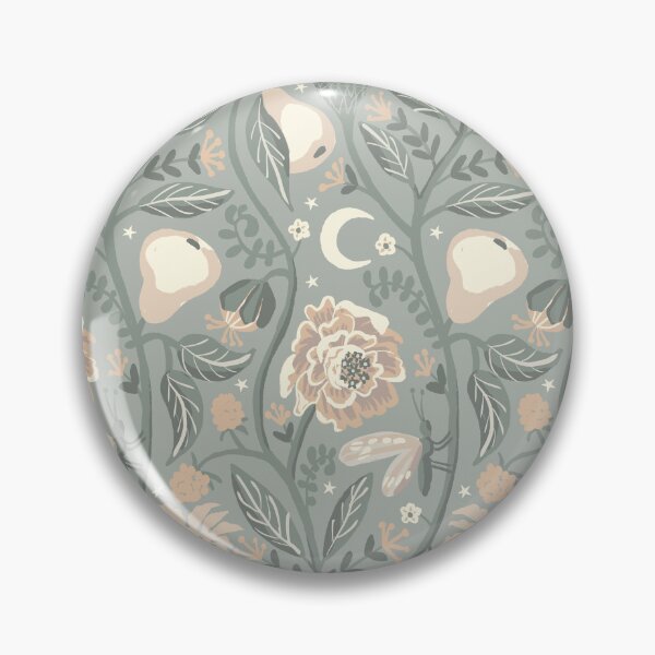 Item preview, Midnight Fruit Garden - Pastel Beige and Sage Green designed and sold by kobyakov.