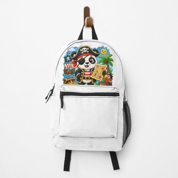 Item preview, Pirate Panda with Treasure Map Sticker Art designed and sold by Sticker_Verse_Studio.