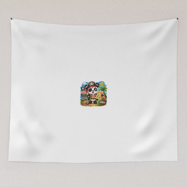 Item preview, Pirate Panda with Treasure Map Sticker Art designed and sold by Sticker_Verse_Studio.