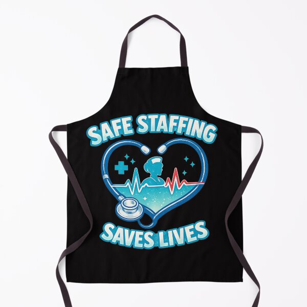 Item preview, Safe Staffing Saves Lives Nurse Heart designed and sold by FrameFlow.