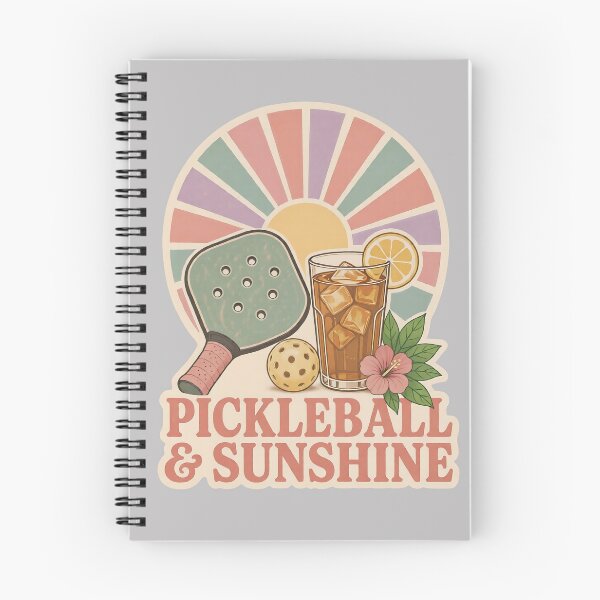 Item preview, Funny pickleball quote for girls - Pickleball and sunshine - Vintage retro pickleball art designed and sold by BelievingCreate.