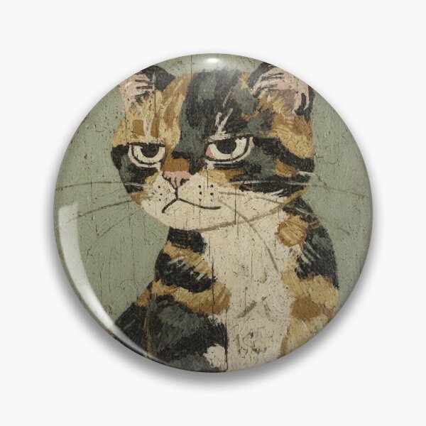 Item preview, Bored Tortoiseshell Cat Side Glance Folk Art designed and sold by PictorialWhimsy.